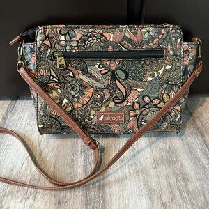 Sakroots Crossbody Small Purse Bag, Coated Canvas, Sienna Spirit Desert Print